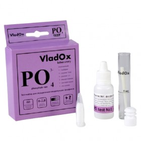 VladOx PO4 тест - профессиональный набор для измерения уровня фосфатов (PO4) в воде купить в магазине Долина Аквариумов