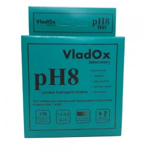 VladOx pH8 - профессиональный набор для измерения водородного показателя в диапазоне 7,4 - 8,8 купить в магазине Долина Аквариумов