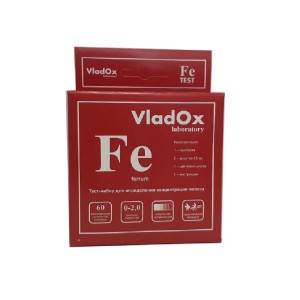 VladOx Fe тест - профессиональный набор для измерения концентрации железа купить в магазине Долина Аквариумов