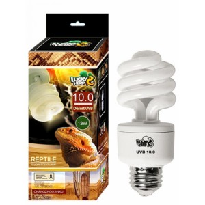Лампа G27 / 13wt / UVB 10.0 , REPTILE LUCKY HERP купить в магазине Долина Аквариумов
