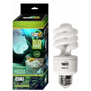 Лампа G27 / 13wt / UVB 5.0 , REPTILE LUCKY HERP купить в магазине Долина Аквариумов